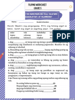 Filipino 5 Worksheet - Realon, J