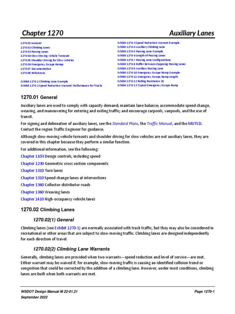 1270-Emergency Escape Ramps | PDF | Lane | Traffic