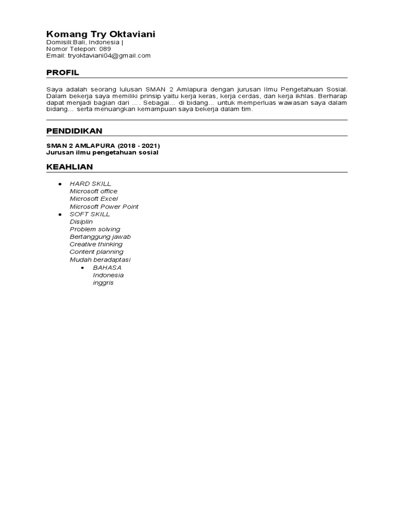 Bahasa Indonesia #1 PDF