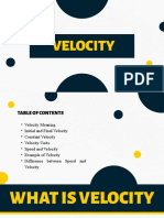 Velocity guide: speed vs direction