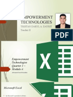 Empowerment Technologies Module 4 Excel