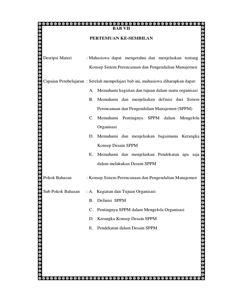 Definisi dan Pentingnya SPPM | PDF