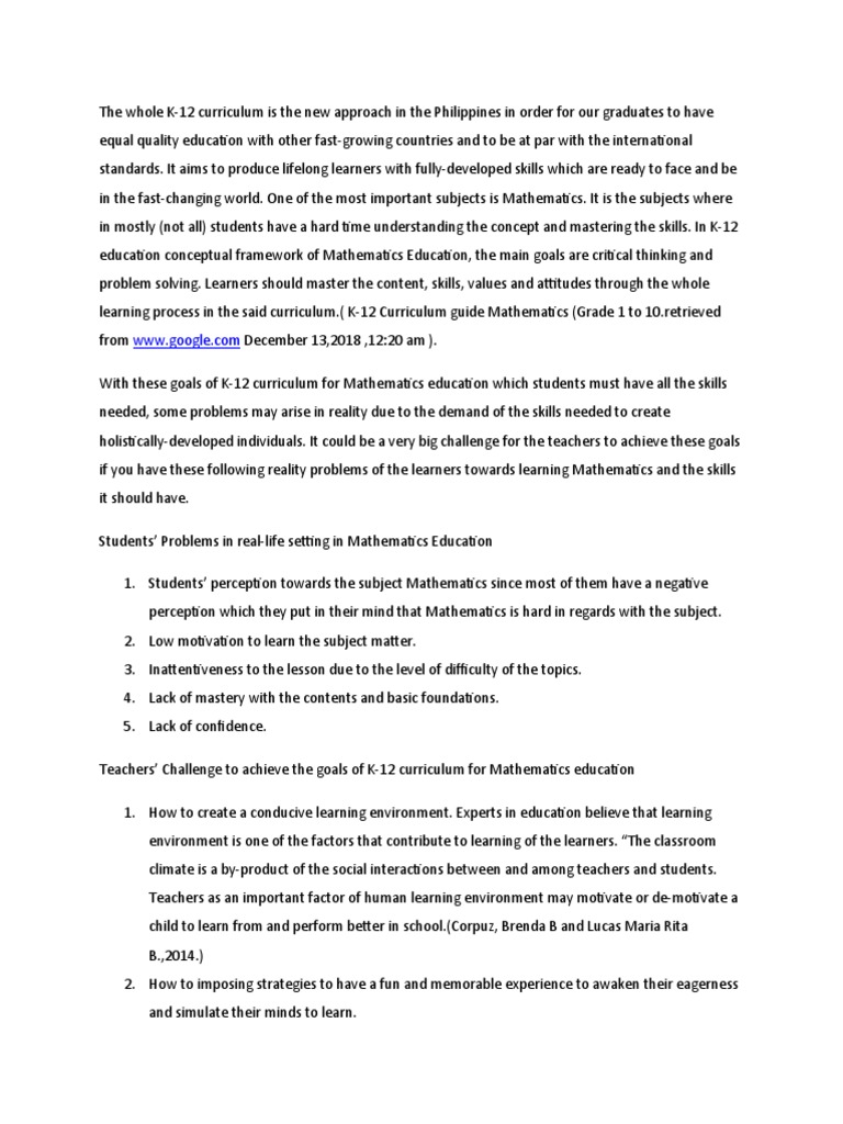 Addressing the Challenges of Achieving Critical Thinking and Problem