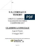 Classifica Categorie I Prova 2017