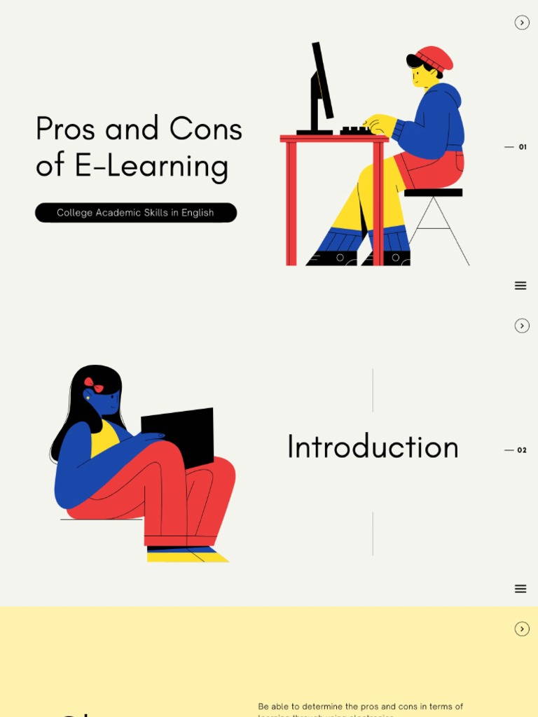 Pros and Cons of E Learning PDF