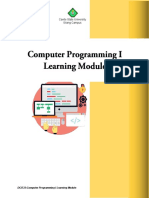 CvSU Computer Programming I Module