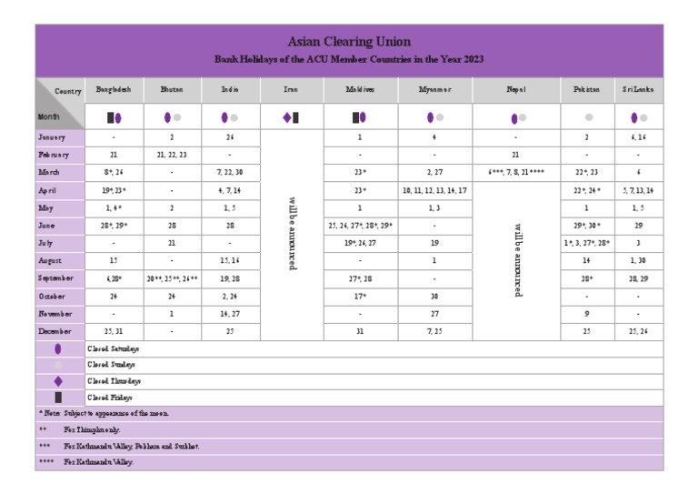 ACU Holiday 2023 PDF Festival Observances