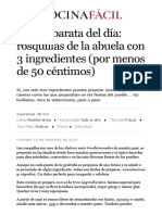 Receta Barata Del Día - Rosquillas de La Abuela Con 3 Ingredientes (Por Menos de 50 Céntimos)