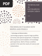 Technological Foundations of Education