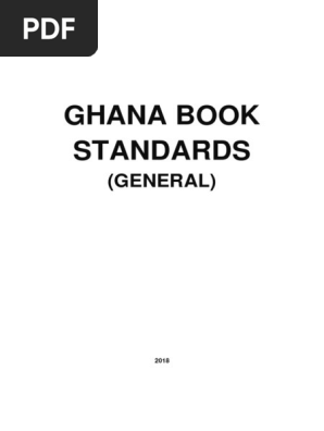 GHANA BOOK General Standards