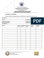 SHS - LAC Form 1 LAC Profile