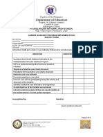 Career Guidance Program Implementation Survey Form