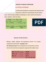 Analysis of Organic Compounds