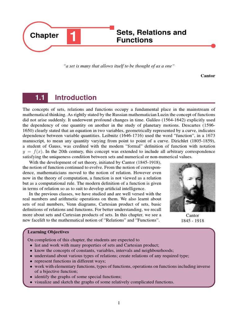 Understanding Sets, Relations, Functions | PDF | Set (Mathematics ...