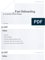 Blazing Fast PM Onboarding: Deliver Value in Under 2 Weeks