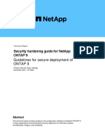 Security Hardening Guide For NetApp ONTAP 9