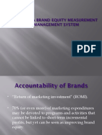 Brand Equity Measurement