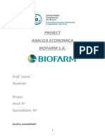 Analiza rentabilitatii Biofarm
