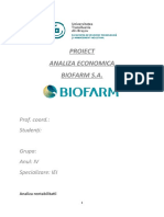 Analiza Rentabilitatii Biofarm