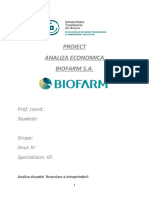 Analiza Situatiei Financiare Biofarm