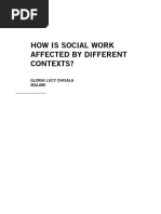 How Is Social Work Affected by Different Contexts