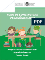 Plan de Continuidad Pedagógica - 1 de Septiembre - 4to Grado