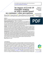 Analyzing The Impact of Covid19 On Sustainable Fashion Consumption With A Model Based On Consumer Value Perceptions 2023 Emerald Publishing