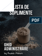 Ebook Suplimente - Lista & Ghid Administrare