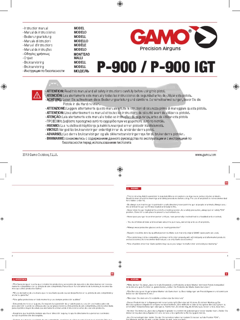 Air Pistol Safety Manual | PDF | Weapon Design | Projectiles