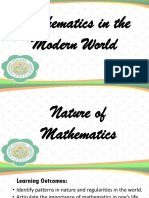 Week 2 Nature of Mathematics&arithmetic Sequence