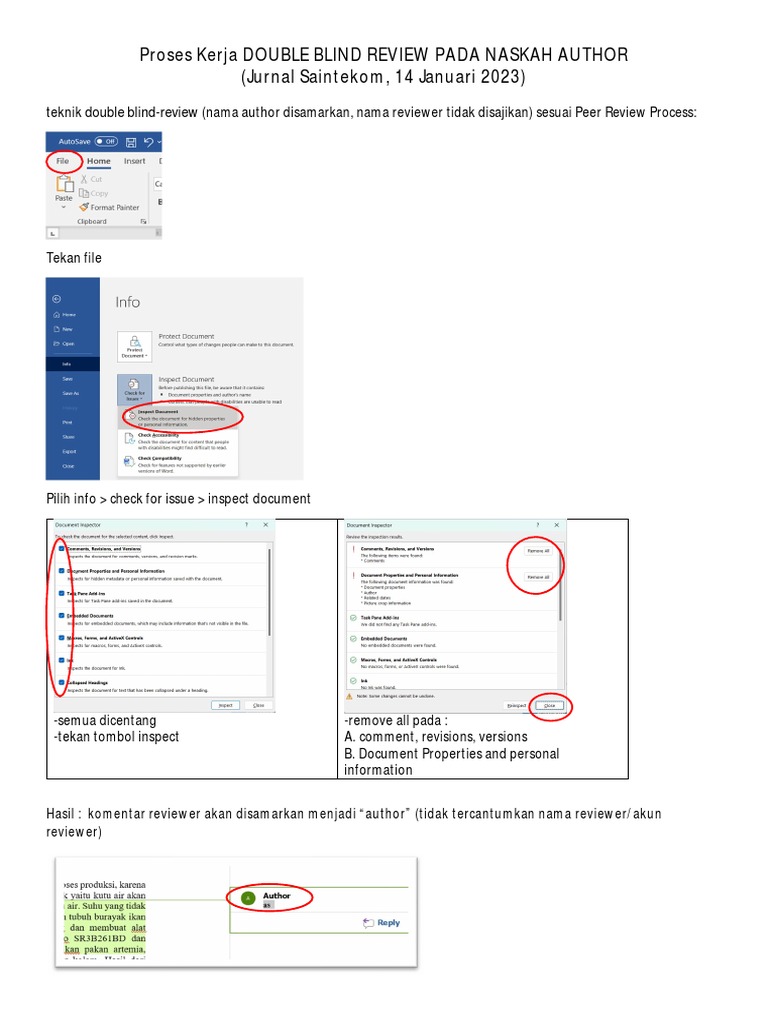 Proses Double Blind Review Naskah Jurnal | PDF | Komputer