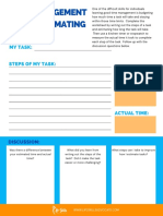 Time Estimation Worksheet