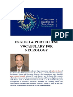 English & Portuguese Vocabulary For Neurology