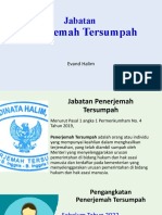 Materi Paparan Evand Halim - Jabatan Penerjemah Tersumpah