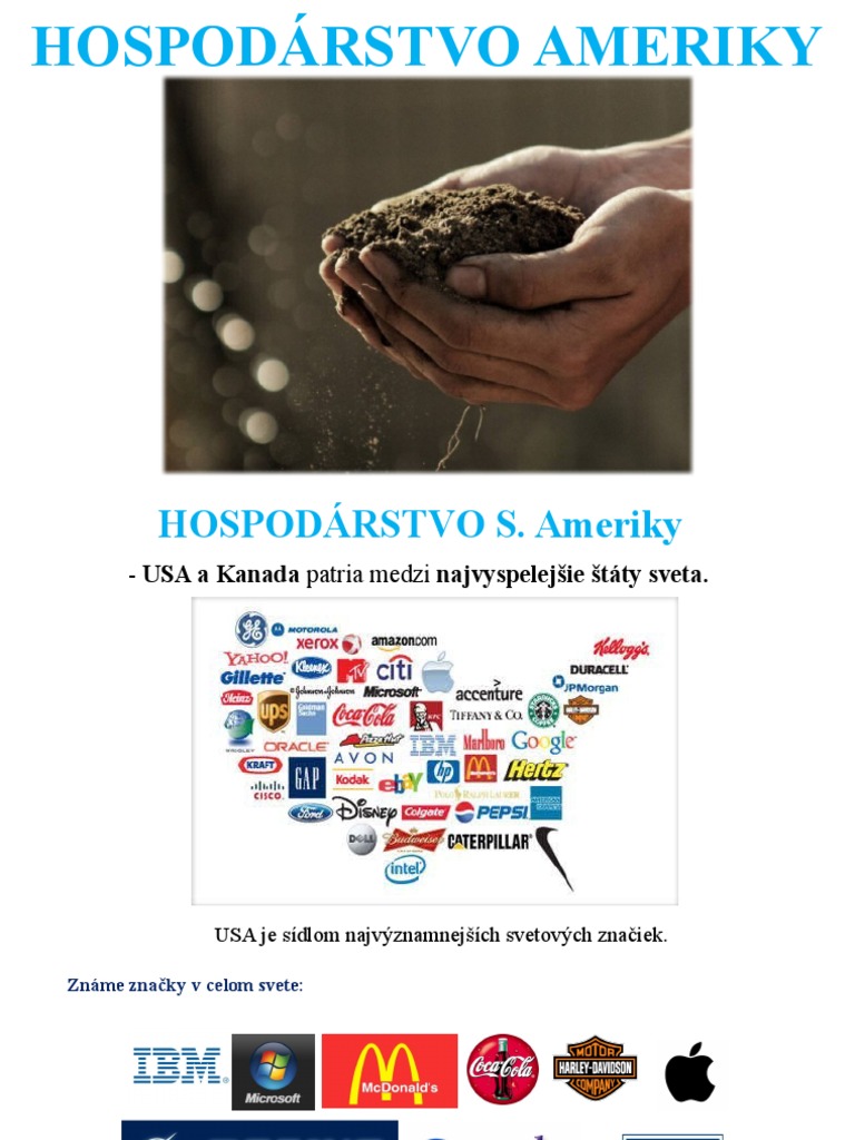 Amerika - Hospodárstvo | PDF
