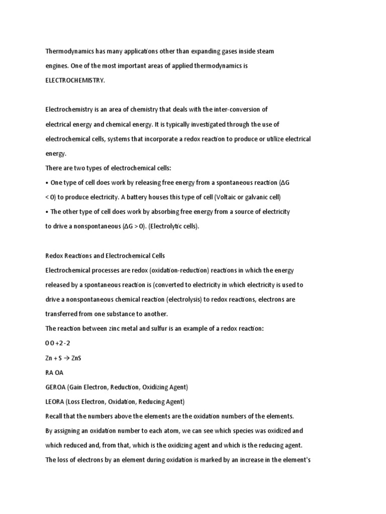 Chem 9 Pdf Redox Electrochemistry