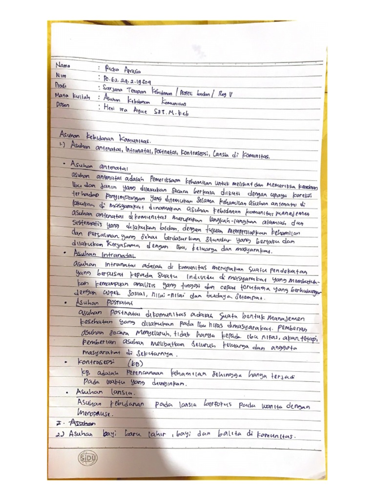 tugas mencatat ricka | PDF