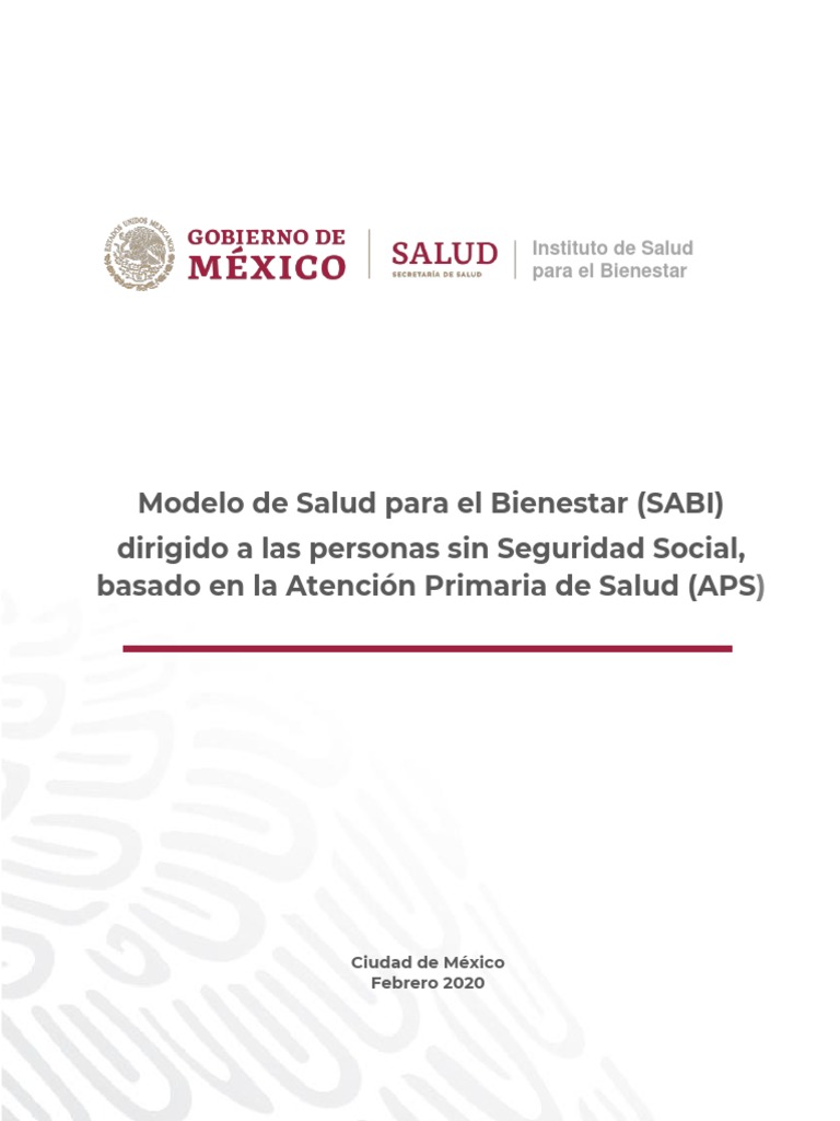Modelo SABI: Salud para el Bienestar en México | PDF | Obesidad | Cáncer