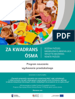 Program Nauczania Wychowania Przedszkolnego Pn. Za Kwadrans Osma