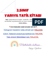 2.sinif Yariyil Tatili Ödevleri