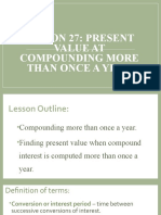 Present Value Compounded More Than Once A Year