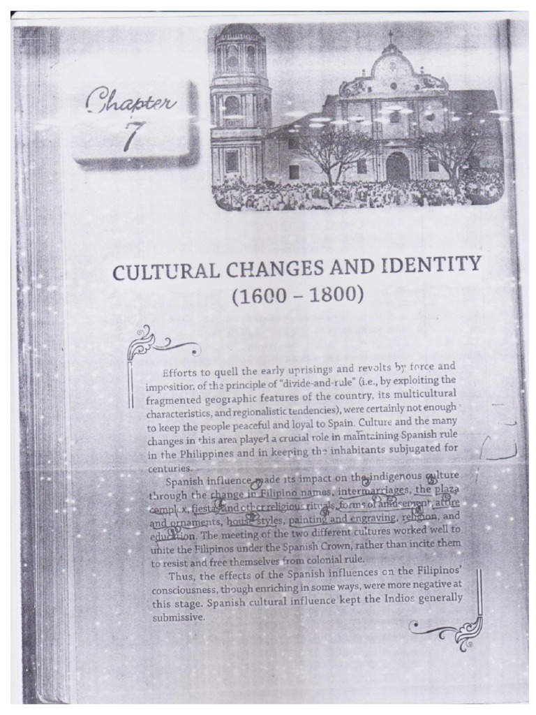 Chapter 7 Cultural Changes and Identity | PDF