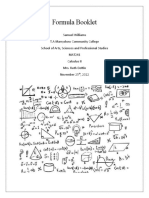 MAT241 Formula Book Samuel Williams