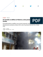 Se Incendió Un Edificio en Palermo y Ocho Personas Resultaron Heridas - Crónica - Firme Junto Al Pueblo