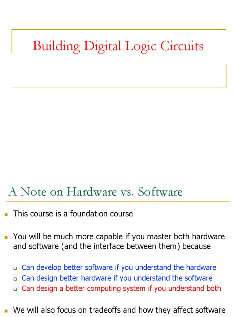 Digital Logic Circuits Part 1 Circuit Diagram