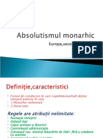 Absolutismul Monarhic