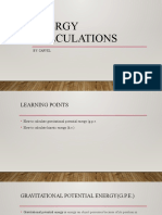 Physics Chapter 6.4 Energy Calculations