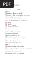 Riptide Chords and Lyrics Guide | PDF