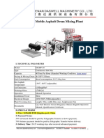 Quotation of MADP-40 Mobile Drum Mix Asphalt Plant