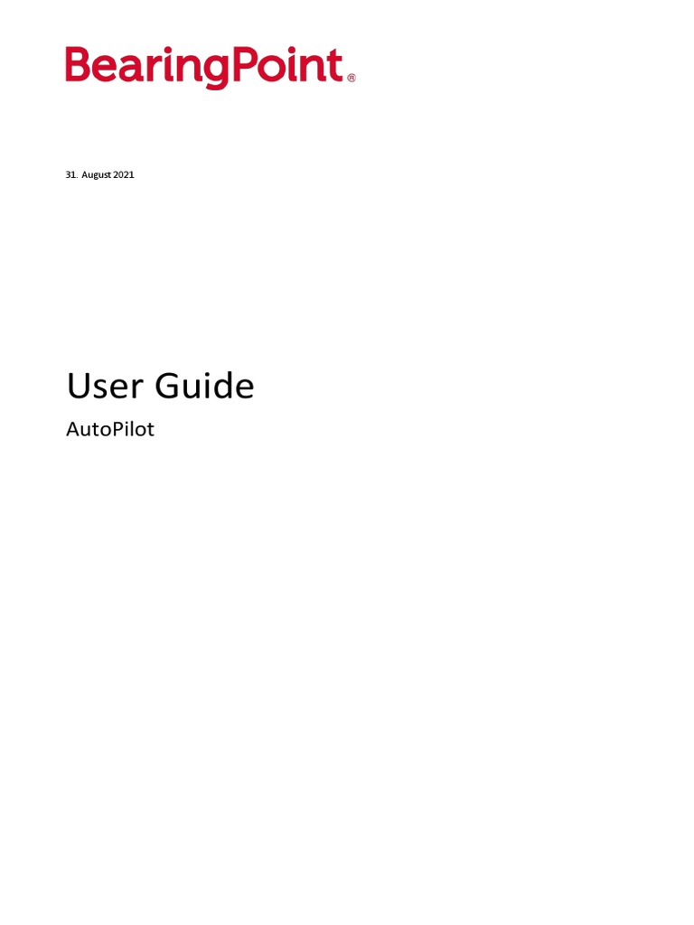 BE AutoPilot User Guide 1.0.0 Download Free PDF Microsoft Office